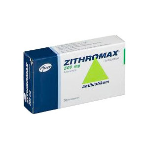 Packung von Zithromax Verpackung von Zithromax 500mg